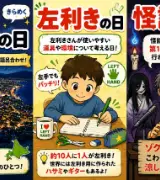 【8月13日は何の日？】🌃函館夜景の日✋左利きの日👻怪談の日のサムネイル