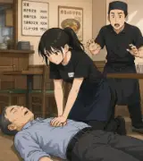 🚑「こんなこといいな」で心臓マッサージ✋19歳女性店員・ドラえもんのうたのテンポで男性客を救命👏✨のサムネイル