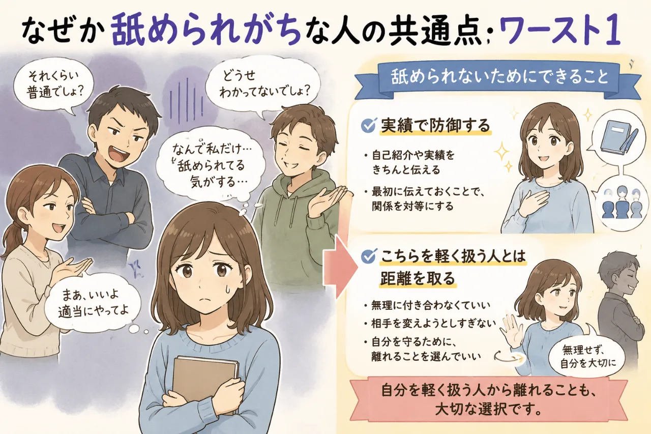 😳 なぜか「舐められやすい人」の共通点とは？　実は「話を聞いてくれそう」が原因かも…のサムネイル