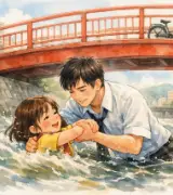 🦸‍♂️🌊「考える暇はなかった」高校生が川へ！流される小2女児を救助🚲✨のサムネイル
