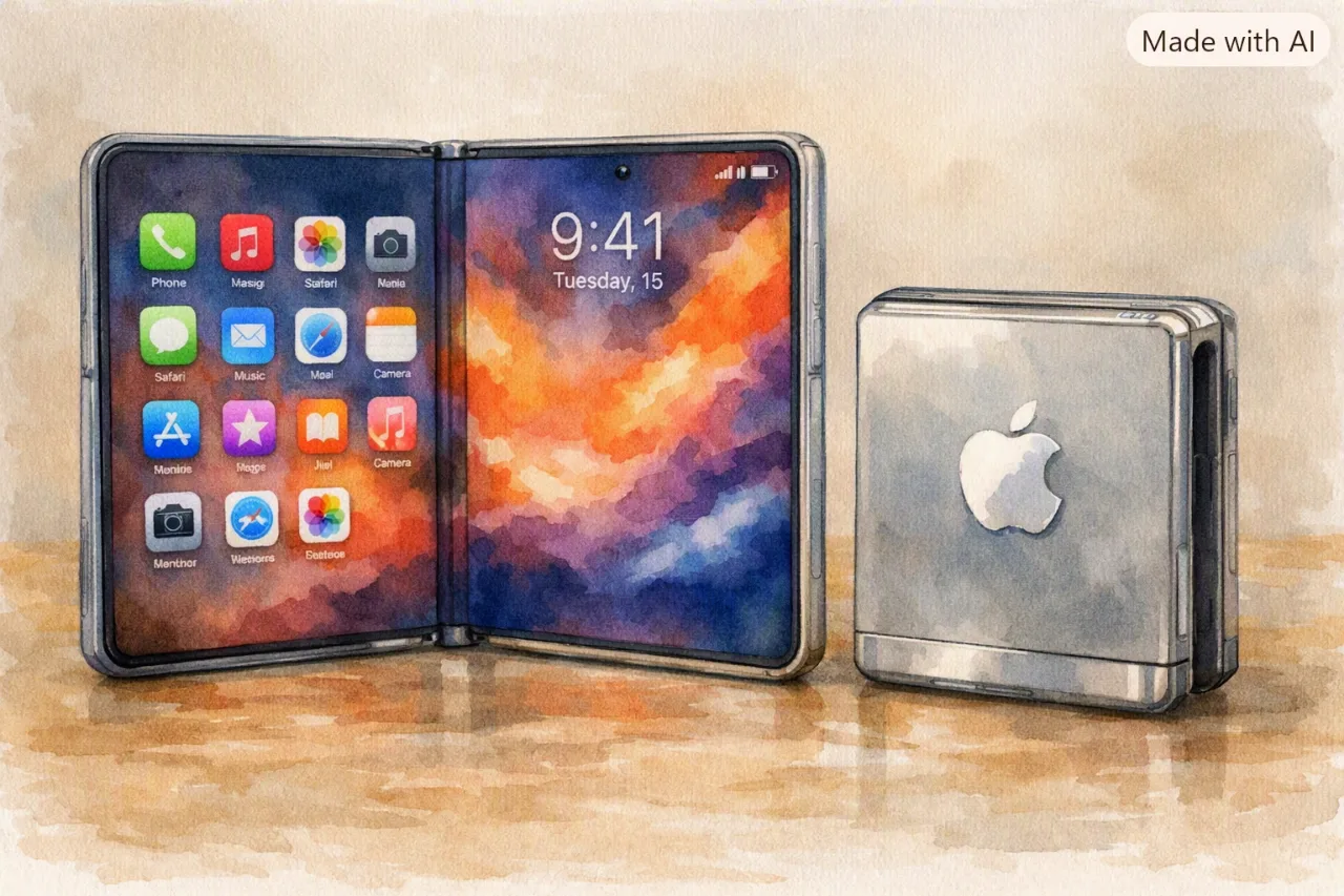 📱🍎 折りたたみiPhone…ついに登場！？発売直後は「超品薄」の可能性…😱のサムネイル