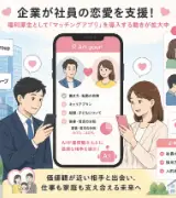 😳「恋人探し」も福利厚生!? トヨタやNTTがマッチングアプリを導入💘🏢のサムネイル