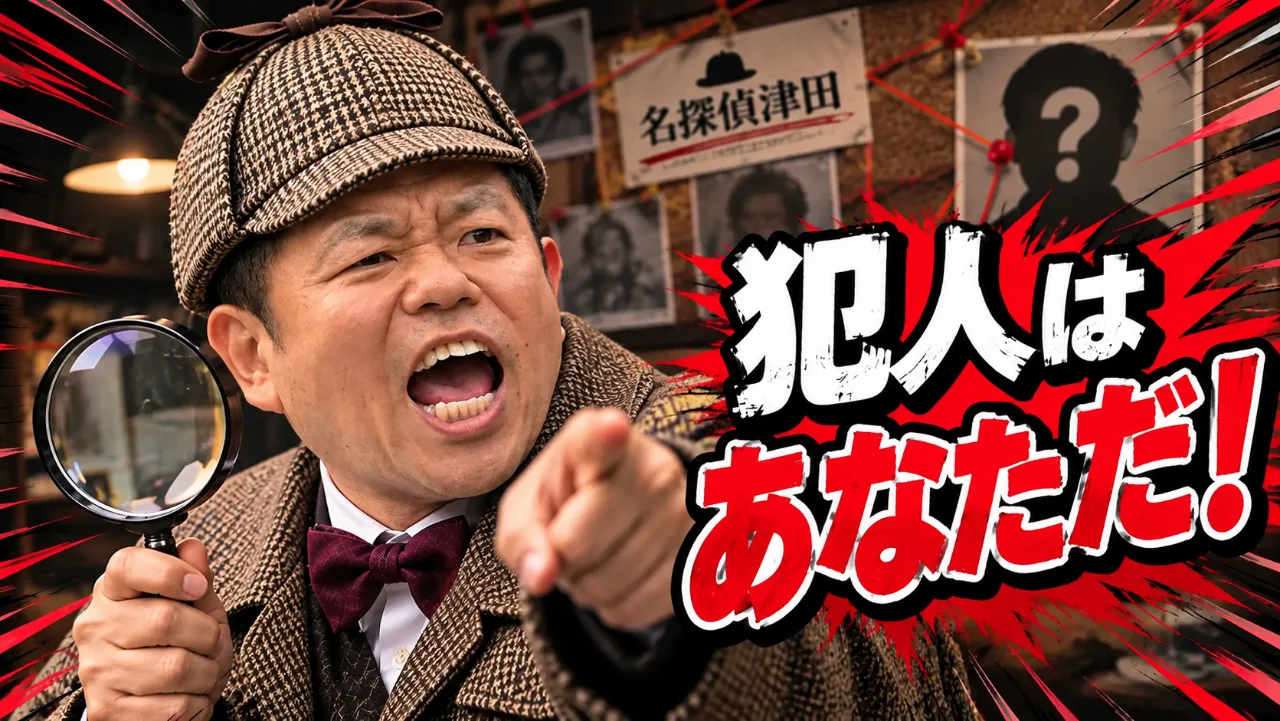 【🔎「5」が見切れてる！😱】『名探偵津田』第5弾か!? 水ダウの収録予定にネット騒然のサムネイル