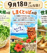 【9月18日は何の日？】🍀かいわれ大根の日🌺しまくとぅばの日🎋世界竹の日のサムネイル