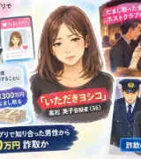 【いただきヨシコ逮捕】マッチングアプリで知り合った男性から1300万円詐取か( ﾟДﾟ)のサムネイル