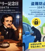 【10月7日は何の日？】🔍ミステリー記念日🚨盗難防止の日のサムネイル