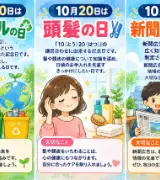 【10月20日は何の日？】♻️リサイクルの日💇頭髪の日📰新聞広告の日のサムネイル
