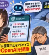 🚨ChatGPTの「薬をやめても大丈夫」が悲劇に!? 31歳女性の死亡を巡り両親がOpenAIを提訴！