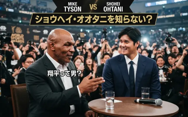 【放送事故級】マイク・タイソン、大谷翔平の超大物賞ステージで「ショウヘイって誰？」とガチ質問して会場を凍りつかせるwwのサムネイル