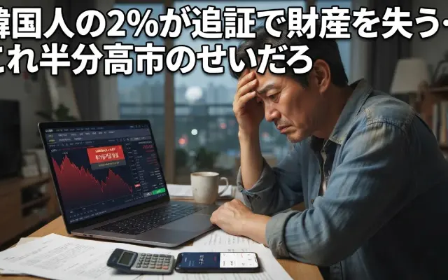 【悲報】韓国人の2%が追証で全財産を喪失…ネット民、怒りの矛先をなぜか「高市」に向けてしまうのサムネイル