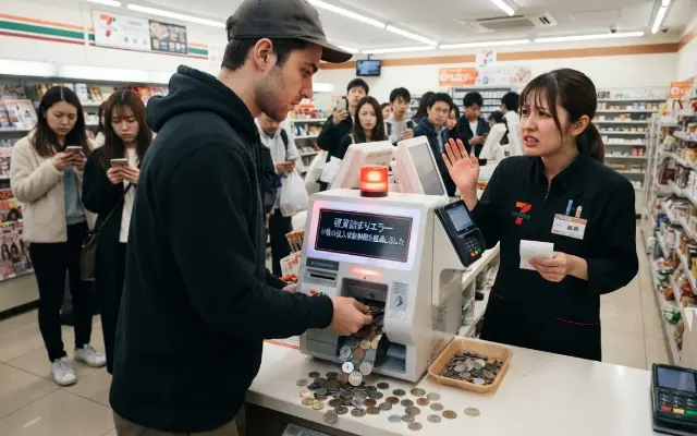 「セルフレジが壊れるわ！」セブンが小銭をドバドバ入れる “硬貨テロ” の撃退に乗り出した理由のサムネイル