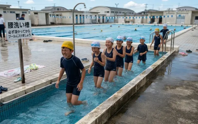 学校のプールにあった腰まで冷水に浸かる謎コーナーｗｗｗｗｗｗｗｗｗｗｗｗのサムネイル