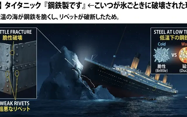 タイタニックが「氷」に負けた本当の理由がヤバすぎた…のサムネイル