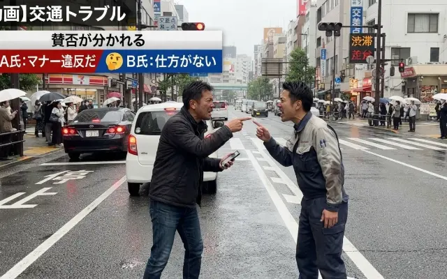 ネットで大炎上中の交通トラブル、あなたはどっち派？のサムネイル