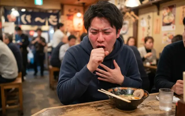 ご飯のあと咳き込む人、全員集合。のサムネイル