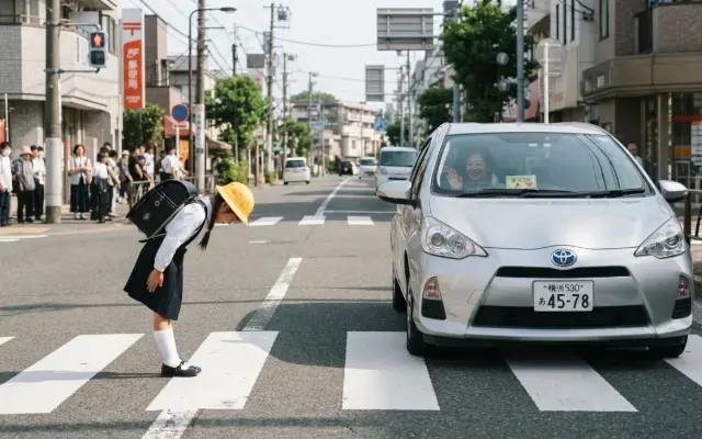 日本人にとっては日常、世界にとっては「奇跡」。横断歩道で止まってくれた車への“お辞儀”が海外で大絶賛されるワケのサムネイル