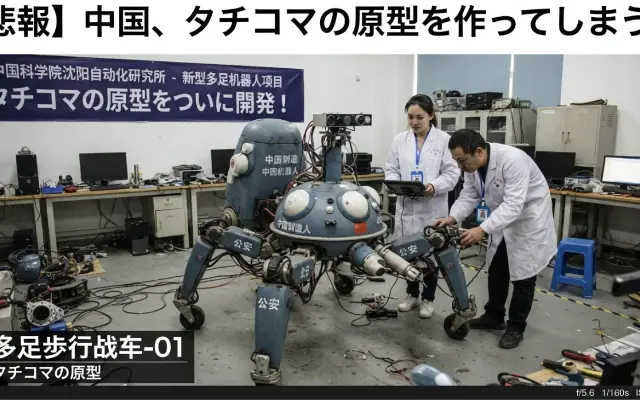 【完全にタチコマ】中国が開発した多脚ロボ、動きがリアルすぎてSFの終わりを感じる件のサムネイル