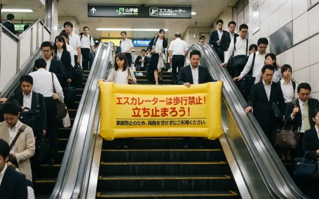 【超有益】エスカレーターで歩く奴を止める方法のサムネイル
