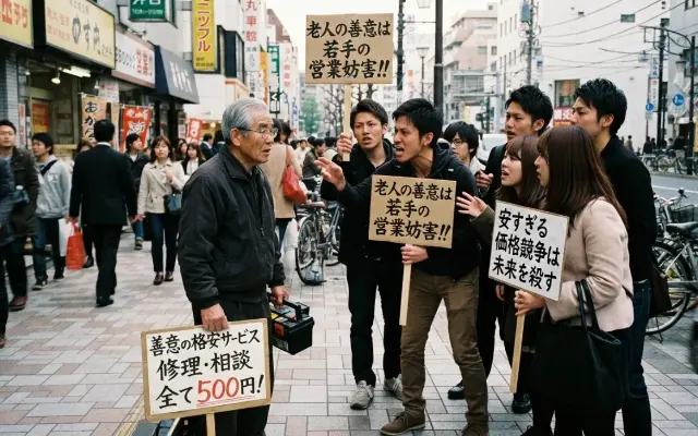 【大炎上】「それ、若手の未来壊してます」老人の善意による格安サービスに現役世代がマジギレした真相…のサムネイル