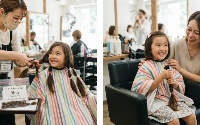 【涙腺崩壊】「髪がないお友達に…」5歳の女の子が自分の意志でヘアドネーションを選んだ理由に日本中が感動のサムネイル