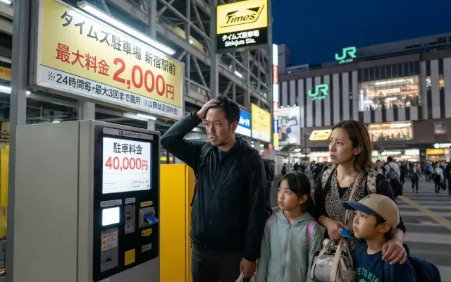 【恐怖】家族旅行から帰宅したら駐車場代が4万円。夫の一言に絶望した話のサムネイル