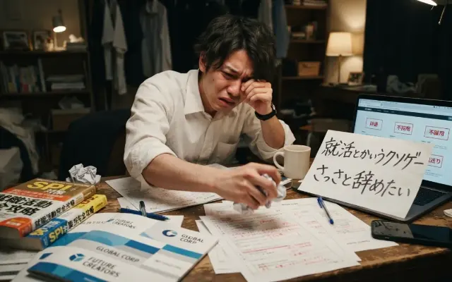 【悲報】就活という無理ゲー、初期設定の難易度がバグってる件のサムネイル