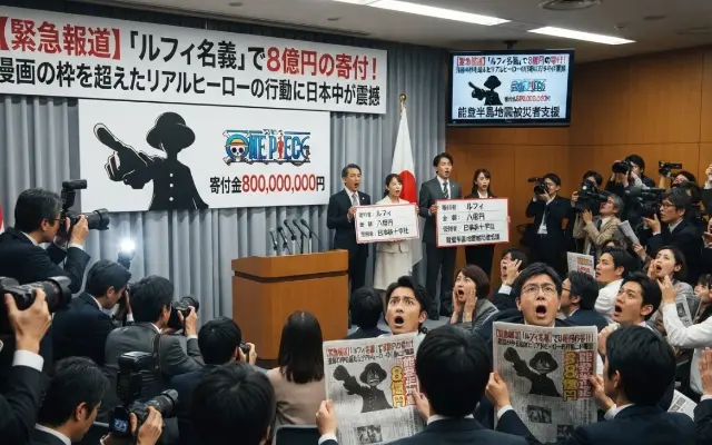 ルフィ名義で「8億円」の寄付！漫画の枠を超えたリアルヒーローの行動に日本中が震撼のサムネイル
