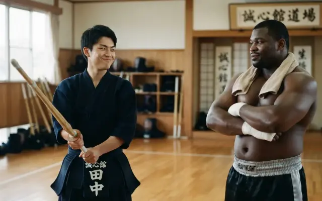 木刀持ち剣道部 vs ヘビー級ボクサー、勝つのはどっち？のサムネイル