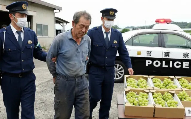 シャインマスカット泥棒逮捕のニュース、犯人の「まさかの職業」を知って絶望した…これは絶対に許してはいけない。のサムネイル
