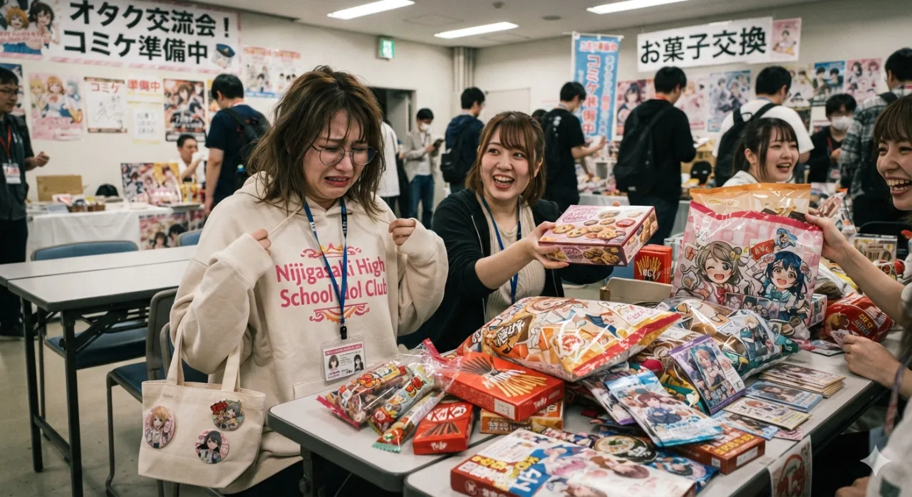 【悲報】オタクの「お菓子交換」という、令和の義務教育が限界を迎えている件のサムネイル