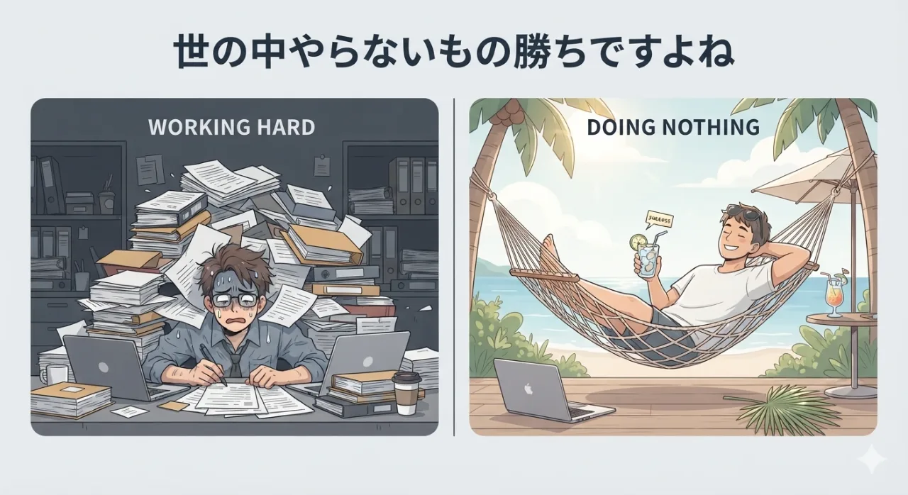 仕事も人間関係も。一瞬で人生がイージーモードになる「やらない勇気」のサムネイル