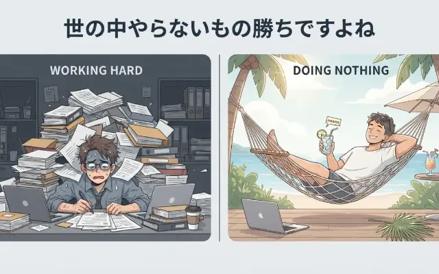 仕事も人間関係も。一瞬で人生がイージーモードになる「やらない勇気」のサムネイル