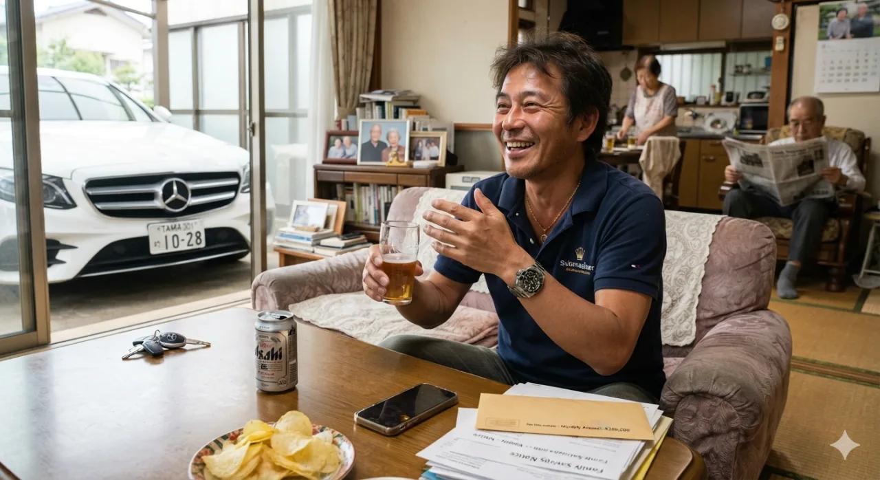 「全部親の金」ベンツを乗り回す50歳・年金同居の無職、天国から地獄へ落ちた一瞬の出来事のサムネイル