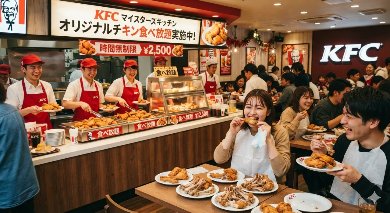 【神イベント】ケンタッキー、1,000円でオリジナルチキン食べ放題の専門店を3日間限定オープン！のサムネイル