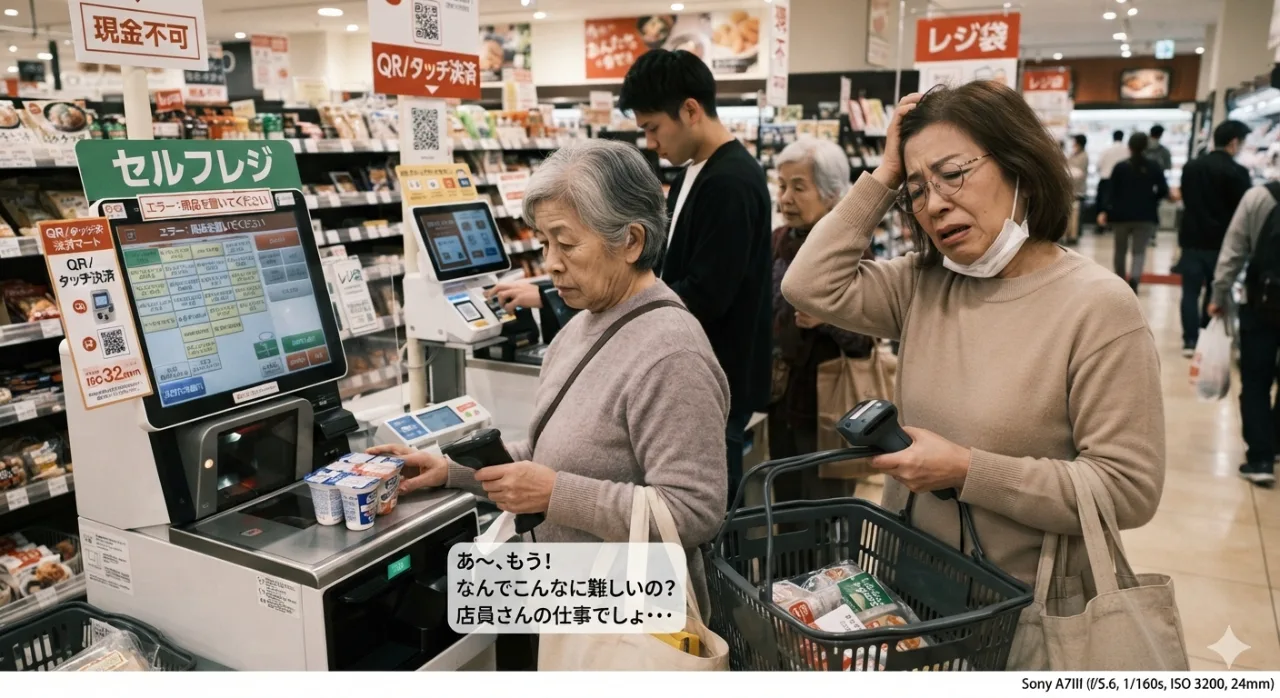 「これ、店員の仕事では？」セルフレジ・QR注文の乱発に『客側の限界』を訴える人々のサムネイル
