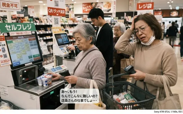 「これ、店員の仕事では？」セルフレジ・QR注文の乱発に『客側の限界』を訴える人々のサムネイル