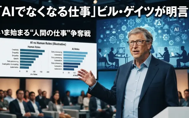 ビル・ゲイツが一転して大激怒＆警鐘！AIに「奪われる仕事」「生き残る仕事」の最終宣告のサムネイル