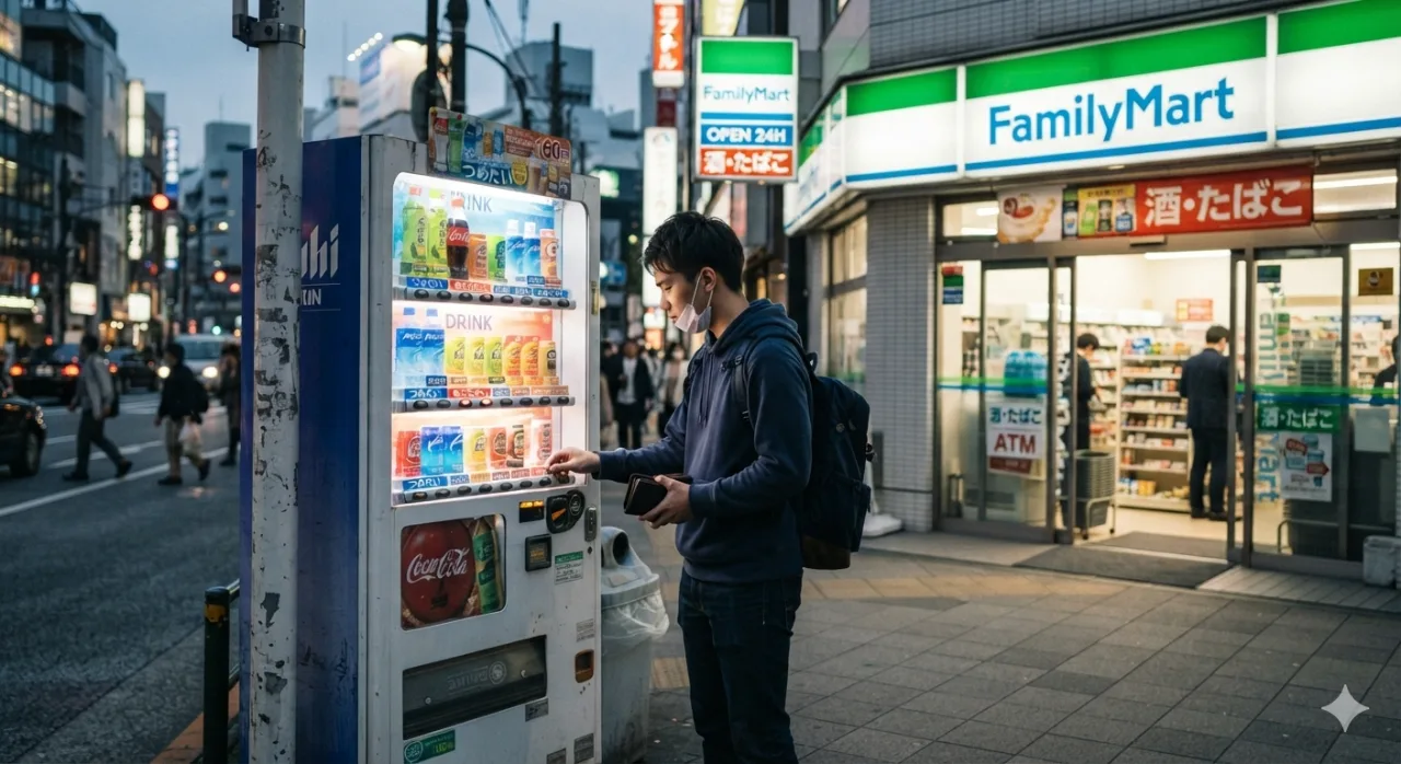 自販機で飲み物買ってる人、全員コンビニの存在を忘れてる説。のサムネイル