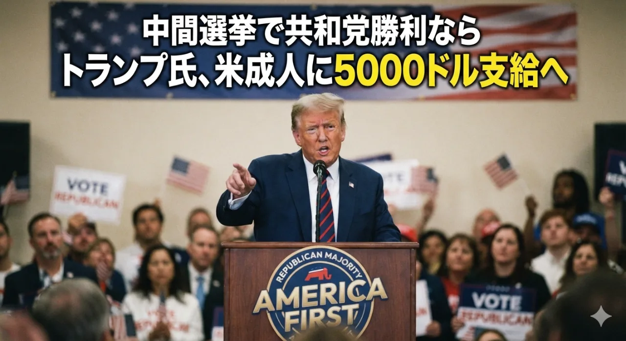 トランプ氏「共和党勝利で全米成人に5000ドル（約70万円）支給」を公約へ！のサムネイル