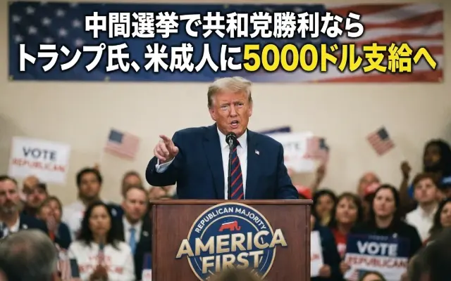 トランプ氏「共和党勝利で全米成人に5000ドル（約70万円）支給」を公約へ！のサムネイル