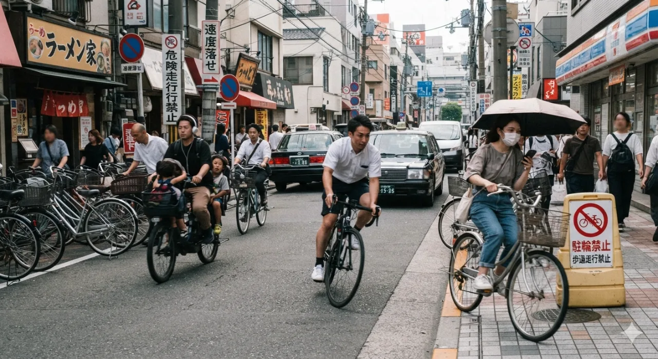 【恐怖】「ぶつかりそうになった…」誰もが一度は経験している“自転車の無法運転”がヤバすぎるのサムネイル