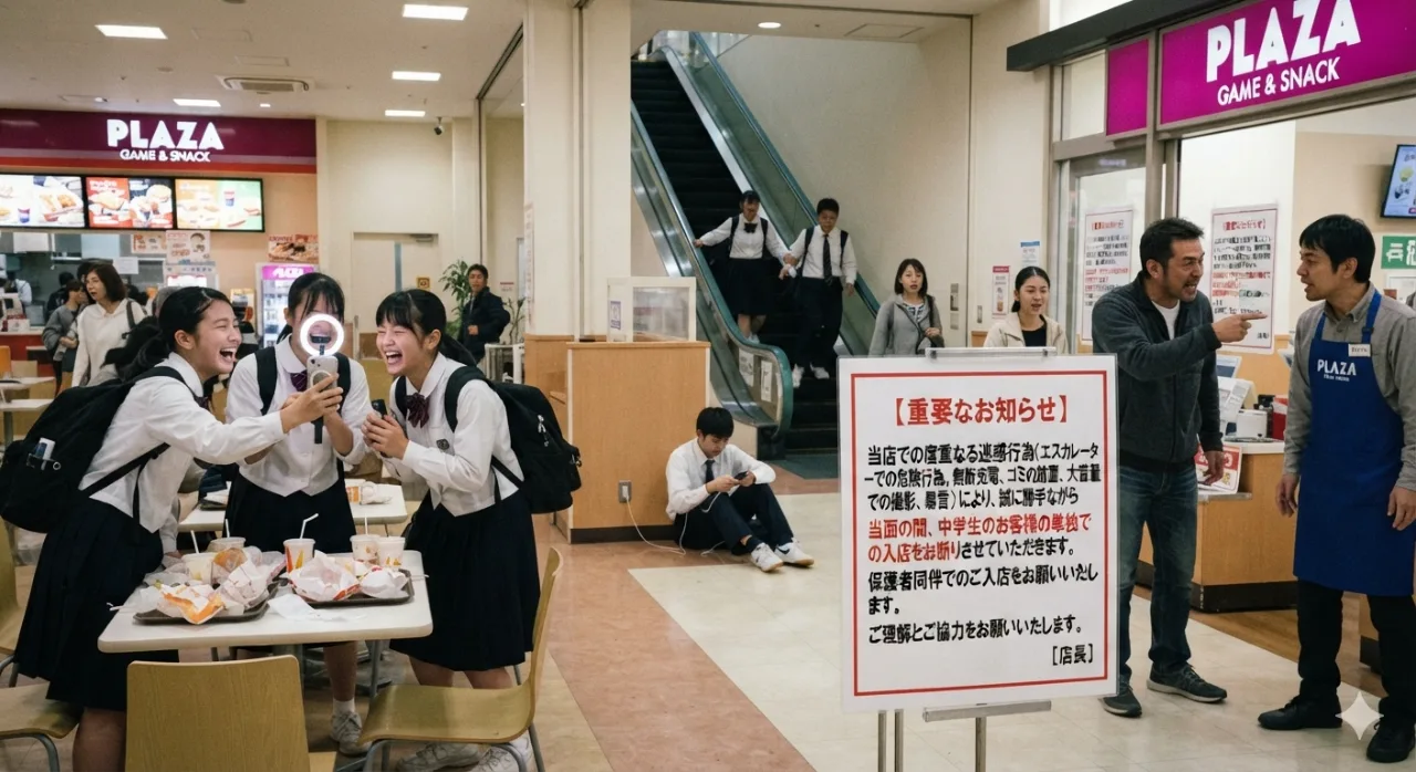 なぜ商業施設は「中学生の単独入店」を禁止したのか？エスカレーター暴走やゴミ放置、悪質すぎる迷惑行為の実態のサムネイル