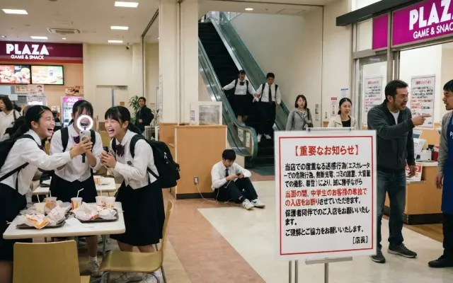 なぜ商業施設は「中学生の単独入店」を禁止したのか？エスカレーター暴走やゴミ放置、悪質すぎる迷惑行為の実態のサムネイル