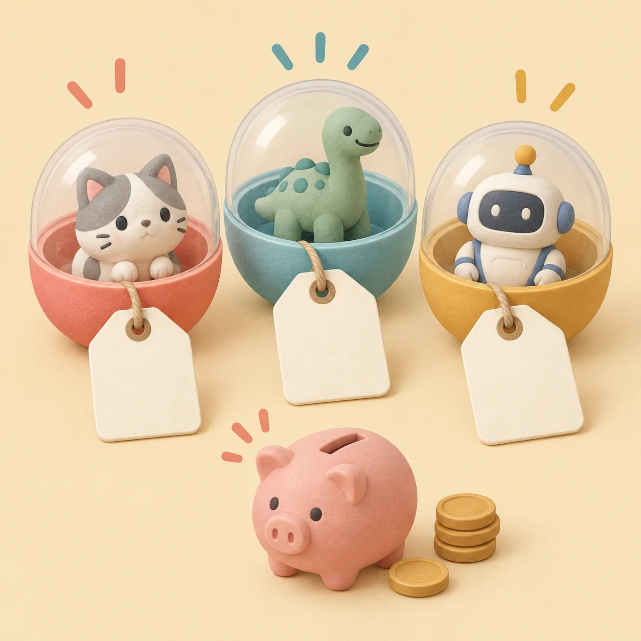 ガチャガチャの値段はいくら？300円・400円・500円台の違いと予算の考え方のサムネイル