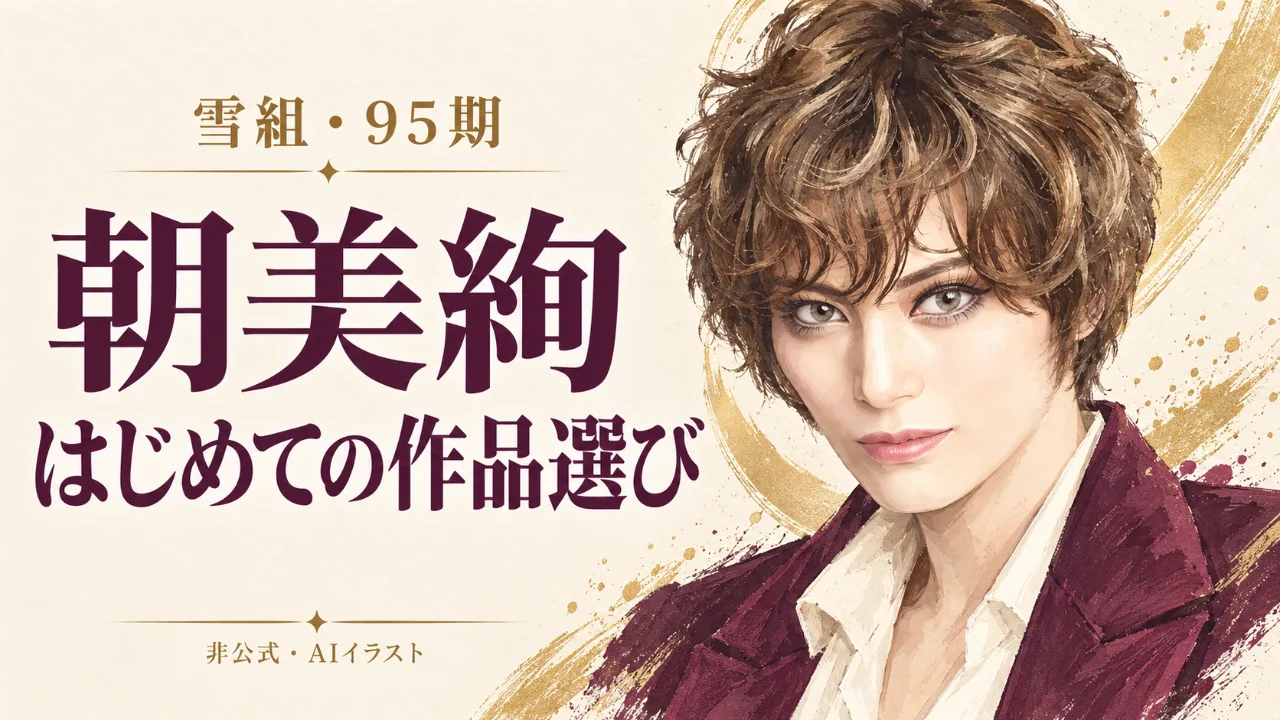朝美絢さんとは？95期・雪組の歩みと、初めて見る作品の選び方のサムネイル