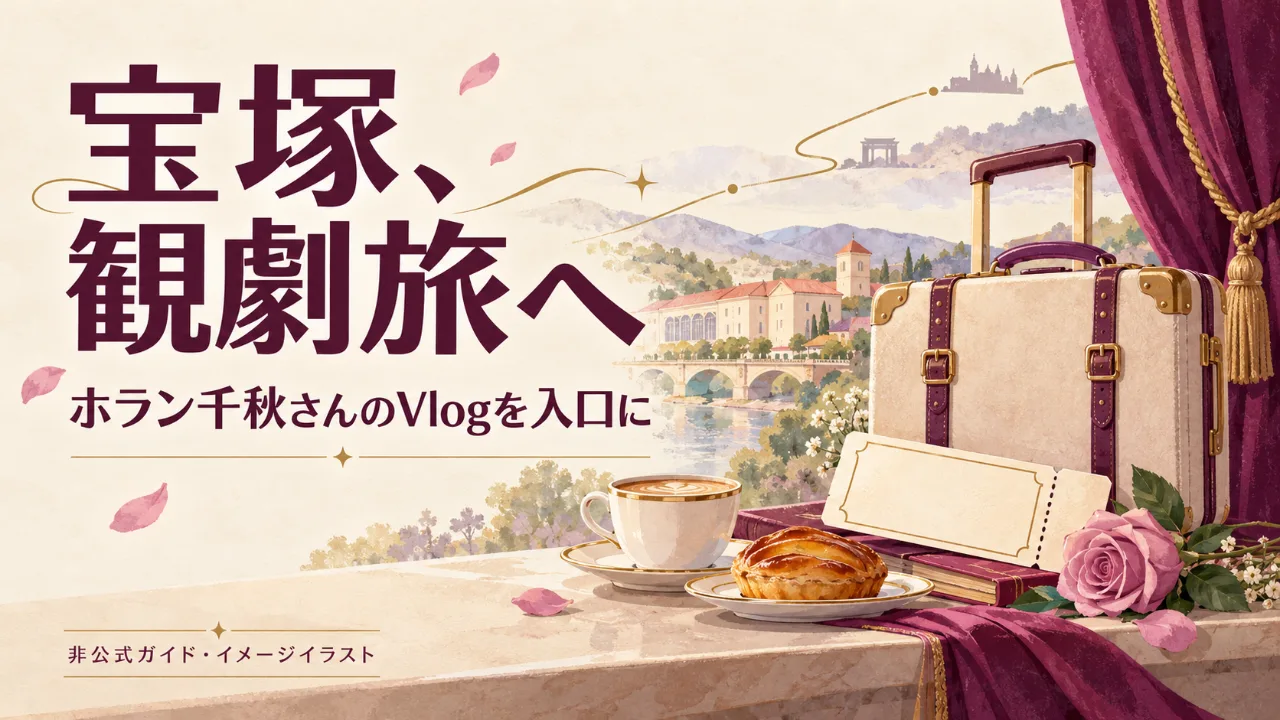 ホラン千秋さんの宝塚Vlogを旅の入口に｜冬と夏の2本で考える観劇遠征のサムネイル