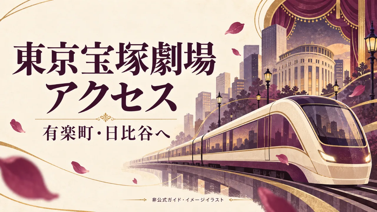 東京宝塚劇場への行き方｜東京駅・羽田空港から有楽町、日比谷へのサムネイル