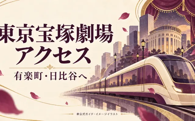 東京宝塚劇場への行き方｜東京駅・羽田空港から有楽町、日比谷へのサムネイル