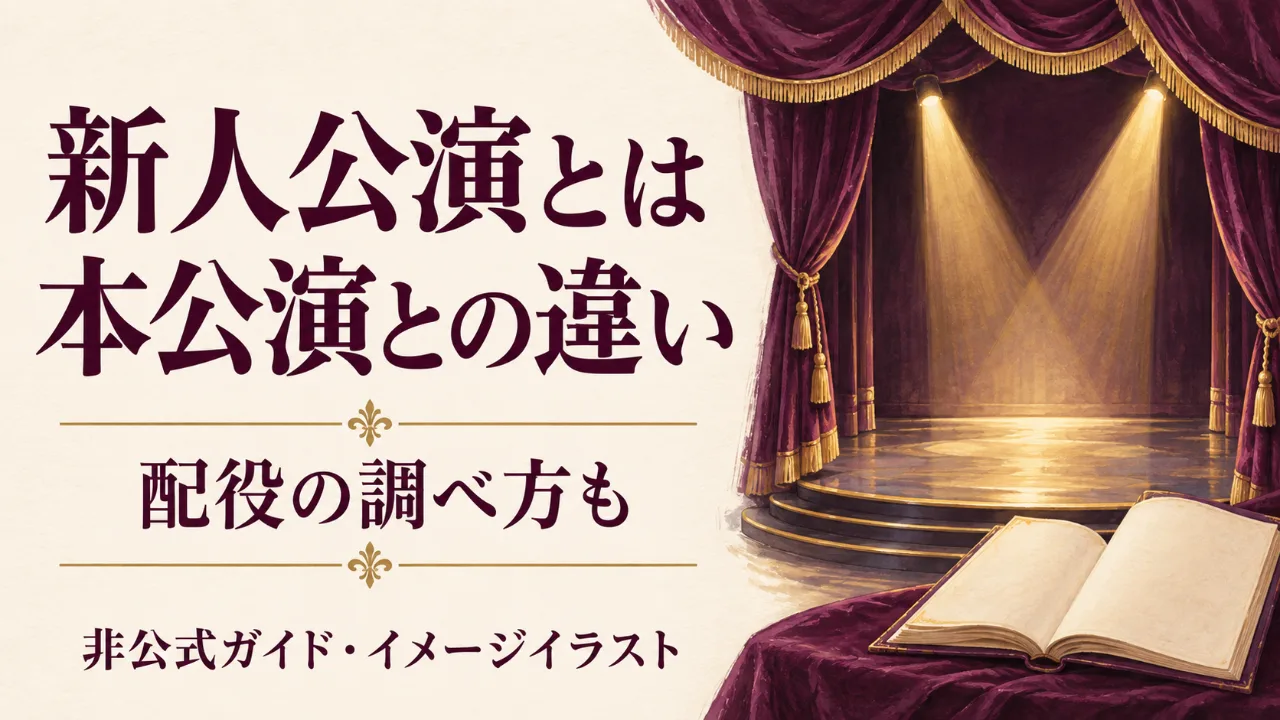 新人公演とは 本公演との違いと配役の調べ方のサムネイル