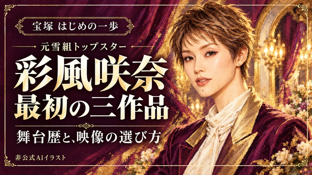 彩風咲奈｜元雪組トップの舞台歴と3作品のサムネイル